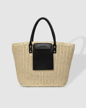 Load image into Gallery viewer, Bristol Raffia Tote Bag Black