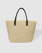Load image into Gallery viewer, Bristol Raffia Tote Bag Black