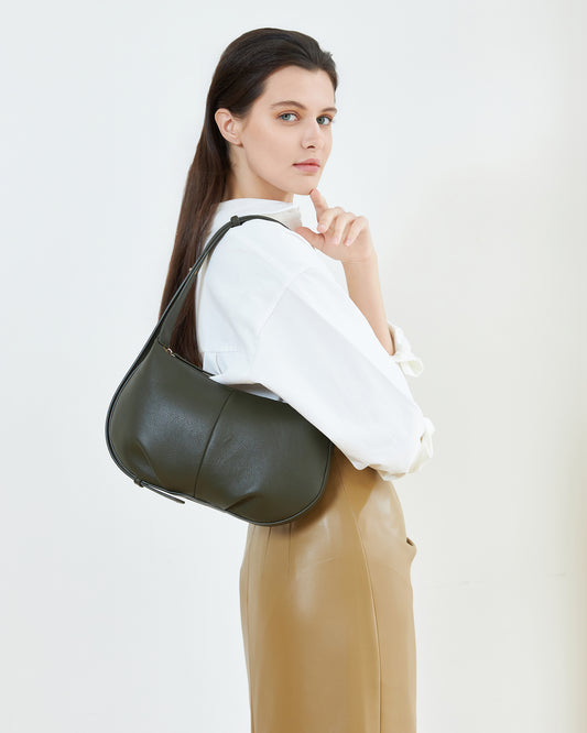 Olivia Shoulder Bag - Olive - Olive