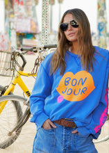 Load image into Gallery viewer, Bonjour Washed Sweat Royal Blue