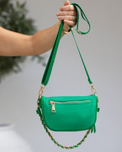 Load image into Gallery viewer, Halsey Nylon Sling Bag Apple Green