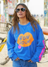 Load image into Gallery viewer, Bonjour Washed Sweat Royal Blue