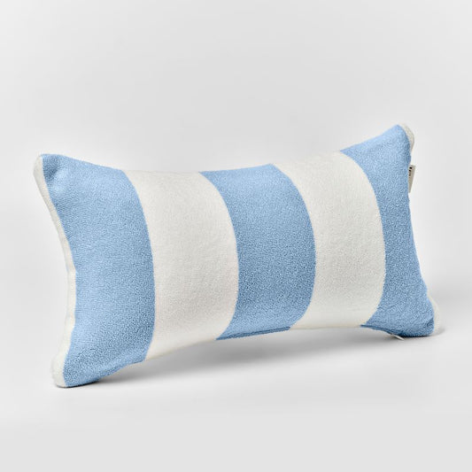 Beach Pillow La Mer Med Blue Stripe