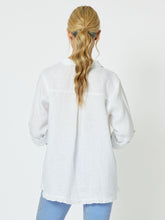 Load image into Gallery viewer, Ruffle Hem Shirt White