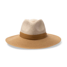 Load image into Gallery viewer, Maui Wide Brim Fedora Hat Mix Camel/Camel