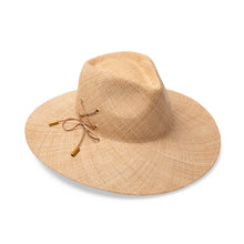 Load image into Gallery viewer, Madrid Wide Brim Fedora Hat Natural