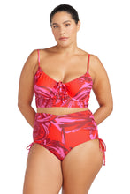 Load image into Gallery viewer, Les Fauves Degus Underwire midriff bikini top Red