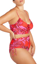 Load image into Gallery viewer, Les Fauves Degus Underwire midriff bikini top Red