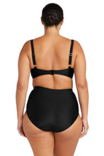 Load image into Gallery viewer, hues raphael high waist rouched swim pant