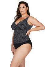 Load image into Gallery viewer, Zig Zag Delacroix Tankini Top - Black