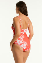 Load image into Gallery viewer, Aloha Cross Front Multifit One Piece Flame Sea Level