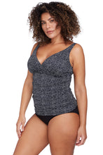 Load image into Gallery viewer, Zig Zag Delacroix Tankini Top - Black