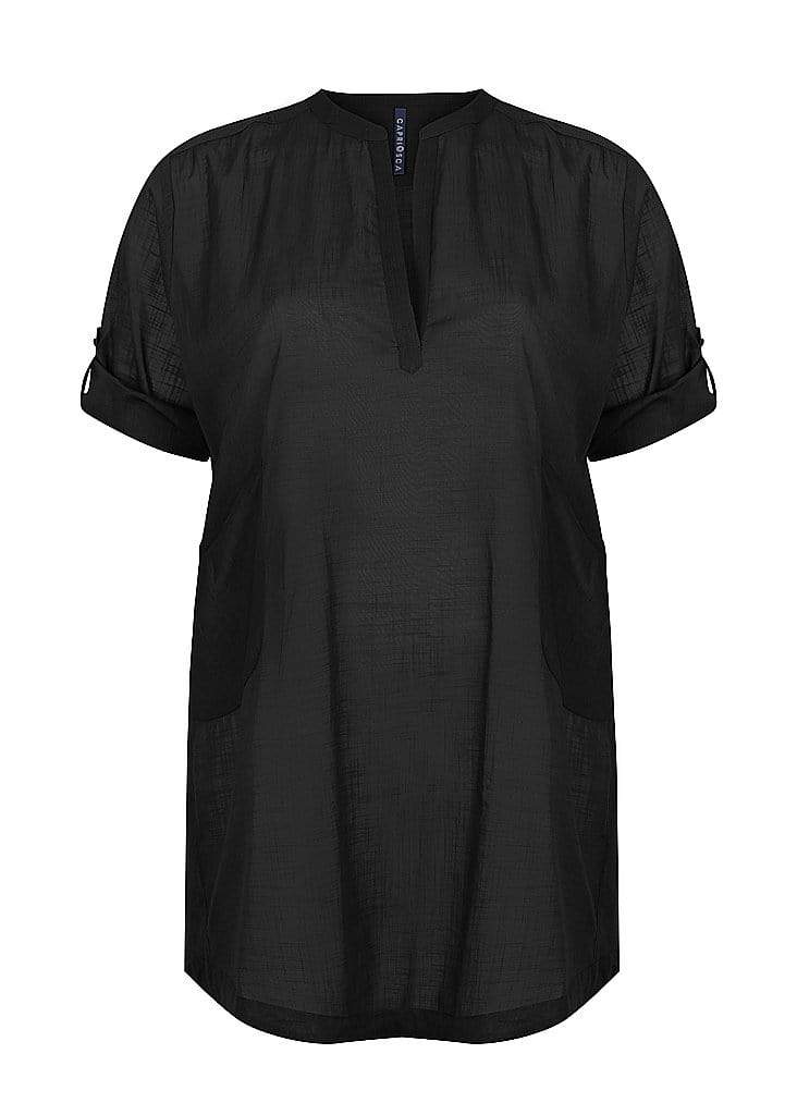 COTTON OVER SHIRT BLACK