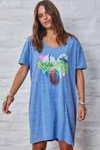 Load image into Gallery viewer, Miami Tee Dress Blue