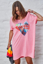 Load image into Gallery viewer, Miami Tee Dress Hot Pink