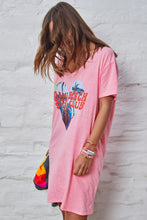 Load image into Gallery viewer, Miami Tee Dress Hot Pink