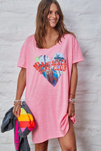 Load image into Gallery viewer, Miami Tee Dress Hot Pink