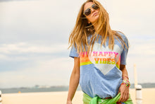 Load image into Gallery viewer, Happy Vibes Vintage Tee  - Blue