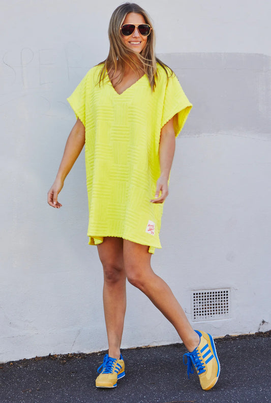 Salt & Sunshine Towelling Cover-Up Yellow