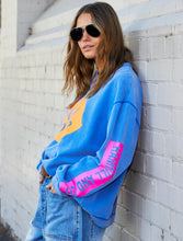 Load image into Gallery viewer, Bonjour Washed Sweat Royal Blue