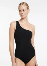 Load image into Gallery viewer, One Shoulder One Piece Black