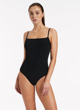 Load image into Gallery viewer, Jetset Minimal Tank One Piece Black