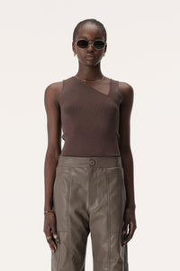 Roth Knit Top Dark Taupe