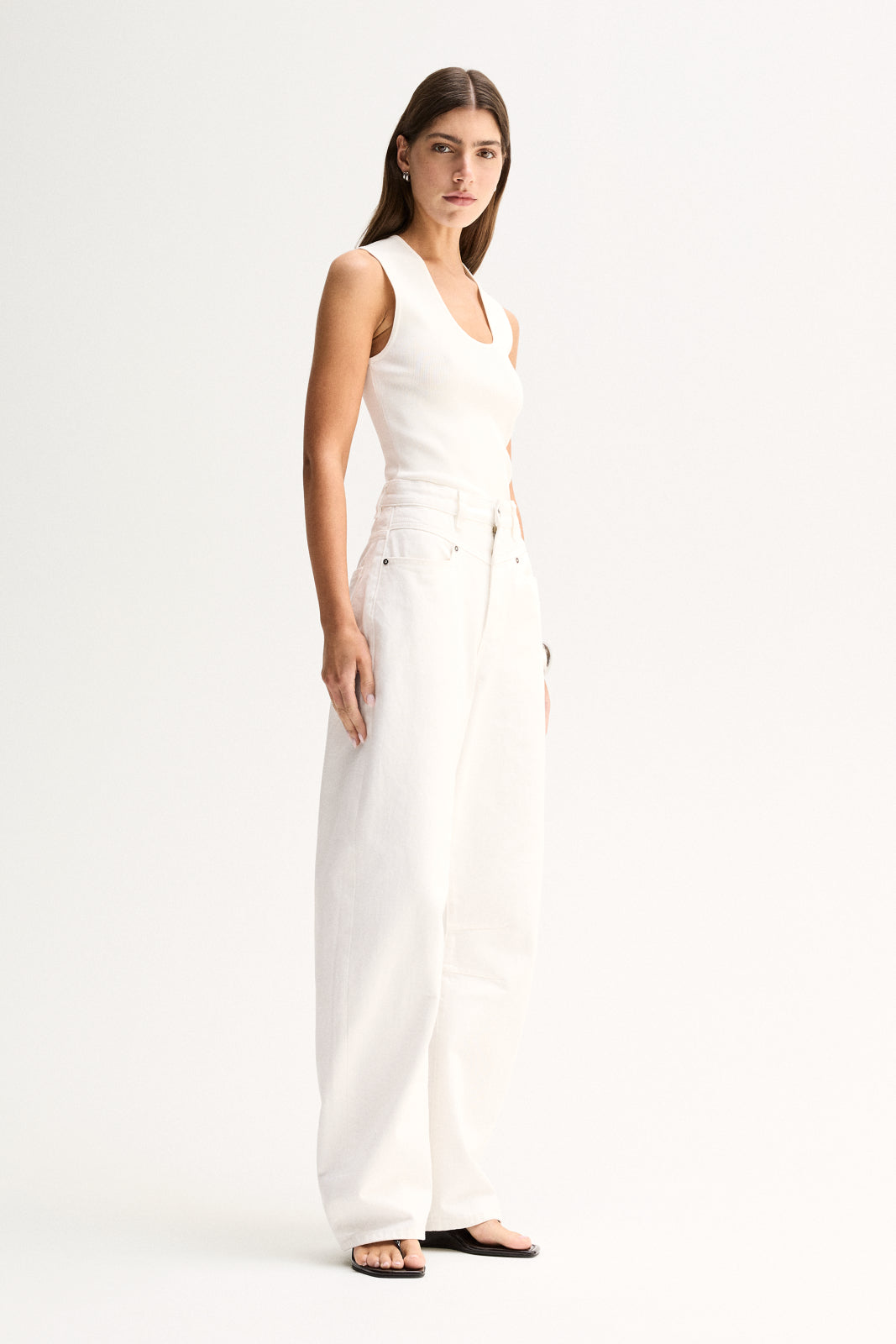 Hayes Knit Top White