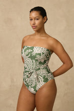 Load image into Gallery viewer, Zeni Scarf Tie Bandeau One Piece