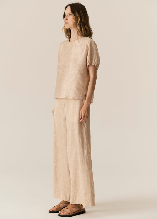 Stelle Reversible Top Red/Natural Stripe