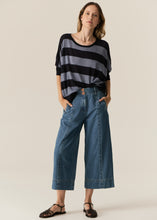 Load image into Gallery viewer, Milton Stripe Knit Ink/Blue