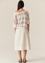 Load image into Gallery viewer, Milton Stripe Knit White/Pebble