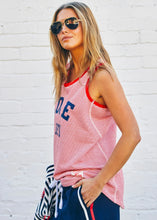 Load image into Gallery viewer, Retro Stripe Tank Red