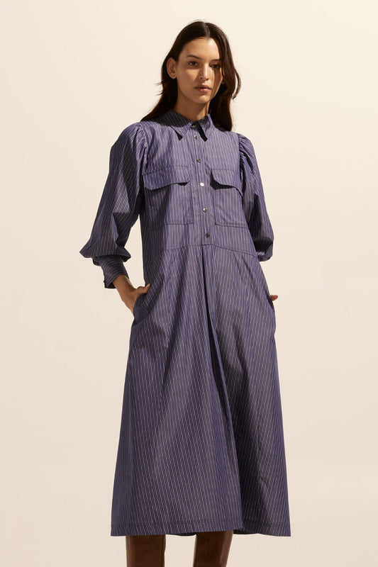 Recess dress - Yale stripe