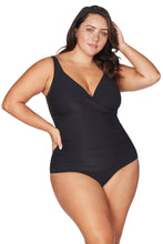 Load image into Gallery viewer, Hues Delacroix Multi Cup One Piece Swimsuit - Black