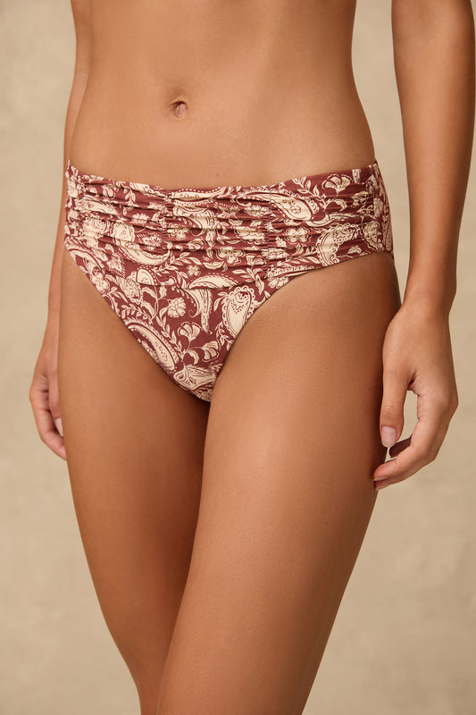 Luna Mid Rise Ruched Pant
