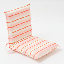 Load image into Gallery viewer, Folding Seat Summer Stripe Strawberry Sorbet