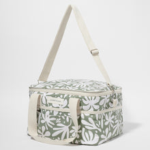 Load image into Gallery viewer, Canvas Cooler Bag The Vacay Olive