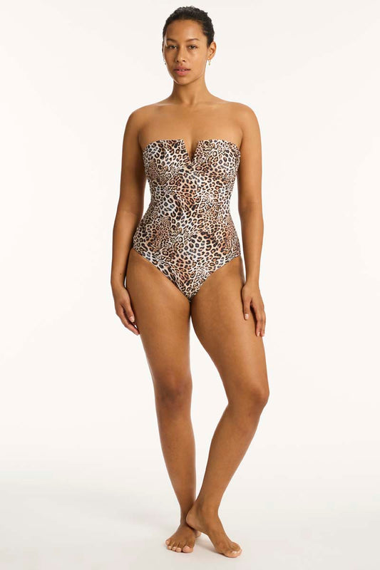 palisades vee bandeau one piece