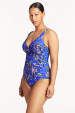 Load image into Gallery viewer, Carnivale&#39; Cross Front Multifit One Piece Cobalt