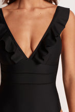 Load image into Gallery viewer, Multi Fit Frill One Piece Black