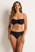 Load image into Gallery viewer, Up to a DD/E Coral Edge Bandeau Black