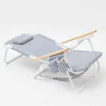 Load image into Gallery viewer, The Resort Luxe Beach Chair Coastal Blue