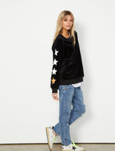 Load image into Gallery viewer, Black Star Velour Sweat