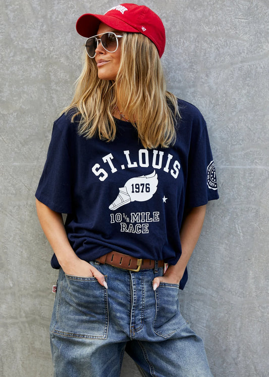 St Louis Tee Navy