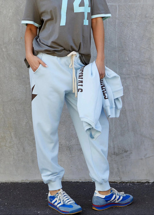 Vintage Western Track Pant Powder Blue