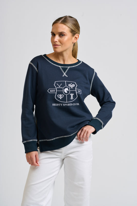 Zippy Classic Zipside Sweatshirt - Ssc Navy