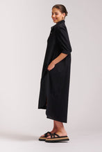 Load image into Gallery viewer, The Anouk Shirt Dress Short Sleeve - Black