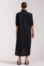 Load image into Gallery viewer, The Anouk Shirt Dress Short Sleeve - Black