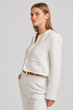 Load image into Gallery viewer, The Audrey Boucle Jacket - Ivory